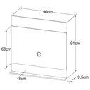 Ver imagem 4 de Painel para TV até 36" 90cm Ontário PL900 Art In Móveis - Preto