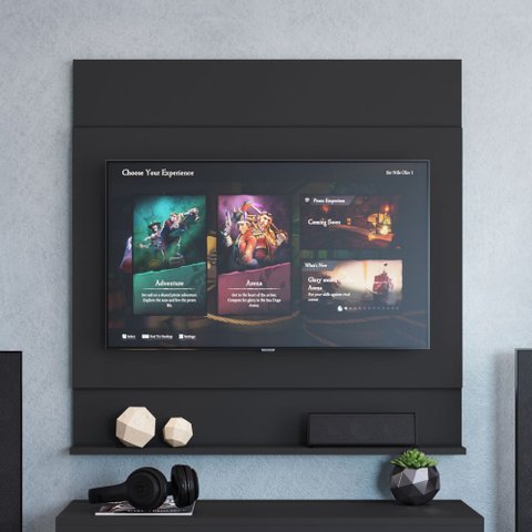 Painel para Tv até 36" 90cm Ontário Pl900 Art In Móveis - Preto