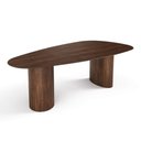 Ver imagem 5 de Mesa de Jantar Orgânica Breeze 2,70 X 1,20m 10 Lugares Lâmina Natural de Madeira Castanho