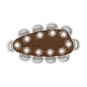 Ver imagem 3 de Mesa de Jantar Orgânica Breeze 2,70 X 1,20m 10 Lugares Lâmina Natural de Madeira Castanho