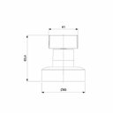 Ver imagem 2 de Kit com 2 Acabamento de Registro para Base Reforma 1/2, 3/4, 1 Flow Celite