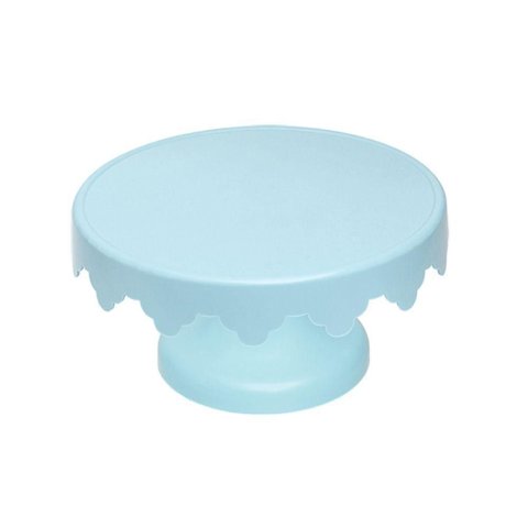 Boleira Suporte para Bolo Azul Claro Pequeno - 27cm