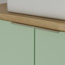 Ver imagem 5 de Conjunto de Banheiro 60cm x 145cm Nature Marrom/Carvalho/Verde