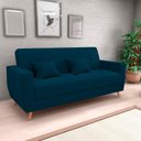 Ver imagem 1 de Sofá Cama Casal Premium 3 Lugares com Baú 2,08 Larg Pamela Matrix