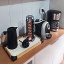 Ver imagem 3 de Suporte Giratório Porta 28 Cápsulas de Café Três Corações 15x35cm Aço Preto Organizador