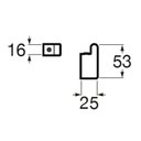 Ver imagem 2 de Kit com 2 Cabide para Banheiro Escala Roca Cinza/Cromado Celite