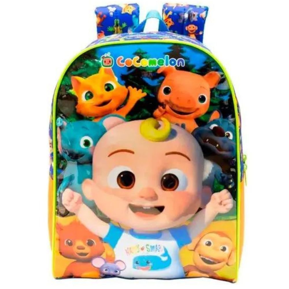 Mochila Infantil Escolar de Costas Cocomelon X2 16 Azul Xeryus