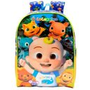 Ver imagem 1 de Mochila Infantil Escolar de Costas Cocomelon X2 16 Azul Xeryus