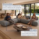 Ver imagem 6 de Sofá de Canto Modulado Orgânico com Almofadas e Base Madeira Maciça 280CMX340CM Madri