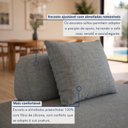 Ver imagem 4 de Sofá de Canto Modulado Orgânico com Almofadas e Base Madeira Maciça 280CMX340CM Madri