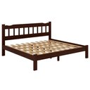 Ver imagem 2 de Cama King Pérola Madeira Maciça Resistente Castanho
