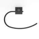 Ver imagem 4 de Kit com 2 Toalheiro Anel New Elite Modernidade Ao Seu Banheiro Preto/Matte