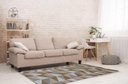 Ver imagem 2 de Tapete Para Sala ou Quarto 2,50M x 1,32M Antiderrapante Miami Ladrilhos Caramelo Cru