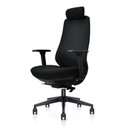 Ver imagem 1 de Cadeira Presidente Ergonômica Smartconfort Preta com Apoio de Cabeça para Escritório e Home