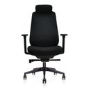 Ver imagem 2 de Cadeira Presidente Ergonômica Smartconfort Preta com Apoio de Cabeça para Escritório e Home