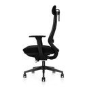 Ver imagem 3 de Cadeira Presidente Ergonômica Smartconfort Preta com Apoio de Cabeça para Escritório e Home