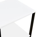 Ver imagem 5 de Aparador Prateleira Casa Quarto Base Preto Tampo Branco