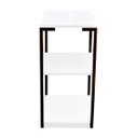 Ver imagem 4 de Aparador Prateleira Casa Quarto Base Preto Tampo Branco