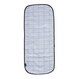 Capa de Carrinho para Bebê Percal 200 Fios 100% Algodão:grid Branco - 1