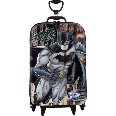 Mochila Infantil com Rodinha Liga da Justica Batman