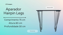 Ver imagem 2 de Aparador Industrial de Ferro Hairpin Legs - Mdf Escuro