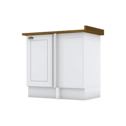 Balcão Modulado Canto Reto 1 Porta com Tampo Emily Henn