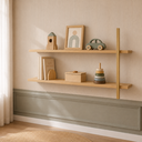 Ver imagem 2 de Prateleira em MDF com Detalhe em Metal Dourado Linha Paglia Quater