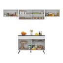 Ver imagem 3 de Armário De Cozinha Compacta 4 Peças Mp3698.964 Veneza Multimóveis Branco