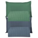 Ver imagem 1 de Combo 2 Kit Cobre Leito Colcha Monaco Solteiro Dupla Face - Verde - Azul