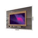 Ver imagem 4 de Painel de Tv 65 Polegadas Cinza Perola Noce Eros Iii Casa D