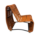 Ver imagem 4 de Conj Lotus 2 Poltronas e Puff em Aço para Sala Varanda Gourmet Corda Náutica