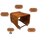 Ver imagem 7 de Conj Lotus 2 Poltronas e Puff em Aço para Sala Varanda Gourmet Corda Náutica