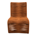 Ver imagem 3 de Conj Lotus 2 Poltronas e Puff em Aço para Sala Varanda Gourmet Corda Náutica