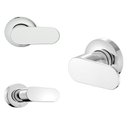 Ver imagem 1 de Kit com 3 Acabamento de Registro Base Docol 1/2, 3/4, 1 Riviera Celite