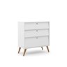 Quarto de Bebê 4 Portas e Cômoda Gaveteiro Retro Gold Branco Eco Wood com Colchão Gazin – Matic - 6