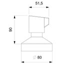 Ver imagem 2 de Kit com 3 Acabamento de Registro Base Reforma 1.1/4, 1.1/2 Fit