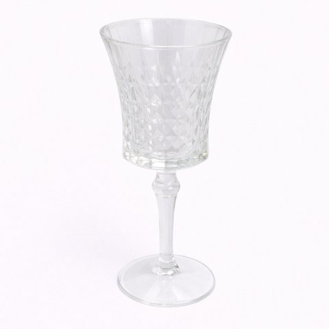 Conjunto de 6 Taças de Vidro Lapidado Louvre com Pé 450 Ml