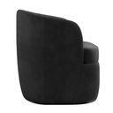 Ver mais imagens de Poltrona Decorativa Design Moderno Bel Sala de Estar Base Giratória Veludo Cinza Escuro G33 - Gran B