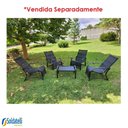 Ver imagem 7 de Poltrona Outdoor Giardino Estrutura Preta com Tela Sling Preta ou Mesclado - Datelli Design