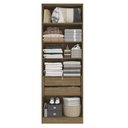 Ver imagem 1 de Guarda Roupa sem Portas Closet Modulado 80cm Linha Modulado Adapt Arm80amdp Kappesberg - Nogueira