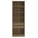 Ver imagem 4 de Guarda Roupa sem Portas Closet Modulado 80cm Linha Modulado Adapt Arm80amdp Kappesberg - Nogueira