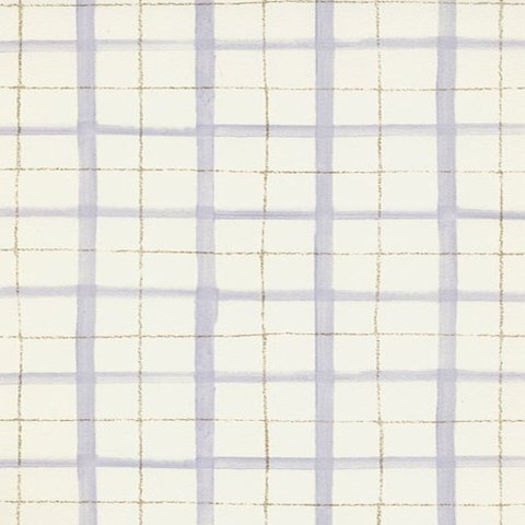 Papel de Parede Xadrez Aquarelado Lilás e Creme (ref. 5016)