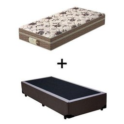 Cama Box Solteiro + Colchão Mola Ensacada Probel Style Pillow Euro Solteiro - 1