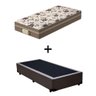 Cama Box Solteiro + Colchão Mola Ensacada Probel Style Pillow Euro Solteiro - 1