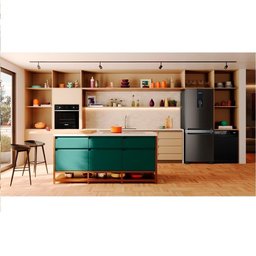 Geladeira Brastemp 447 Litros Frost Free Inverse com Smart Flow e Fresh Box Black Inox Bre57fe 127v - 7