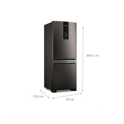 Geladeira Brastemp 447 Litros Frost Free Inverse com Smart Flow e Fresh Box Black Inox Bre57fe 127v - 3