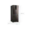 Geladeira Brastemp 447 Litros Frost Free Inverse com Smart Flow e Fresh Box Black Inox Bre57fe 127v - 3