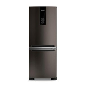 Geladeira Brastemp 447 Litros Frost Free Inverse com Smart Flow e Fresh Box Black Inox Bre57fe 127v
