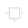 Painel LED Embutir 32W Luz Neutra 22x22cm LLUM Bronzearte - 5