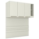 Ver imagem 1 de Ponte Casal Modulado 3 Portas 185x145 Cm Seletto Areia Henn